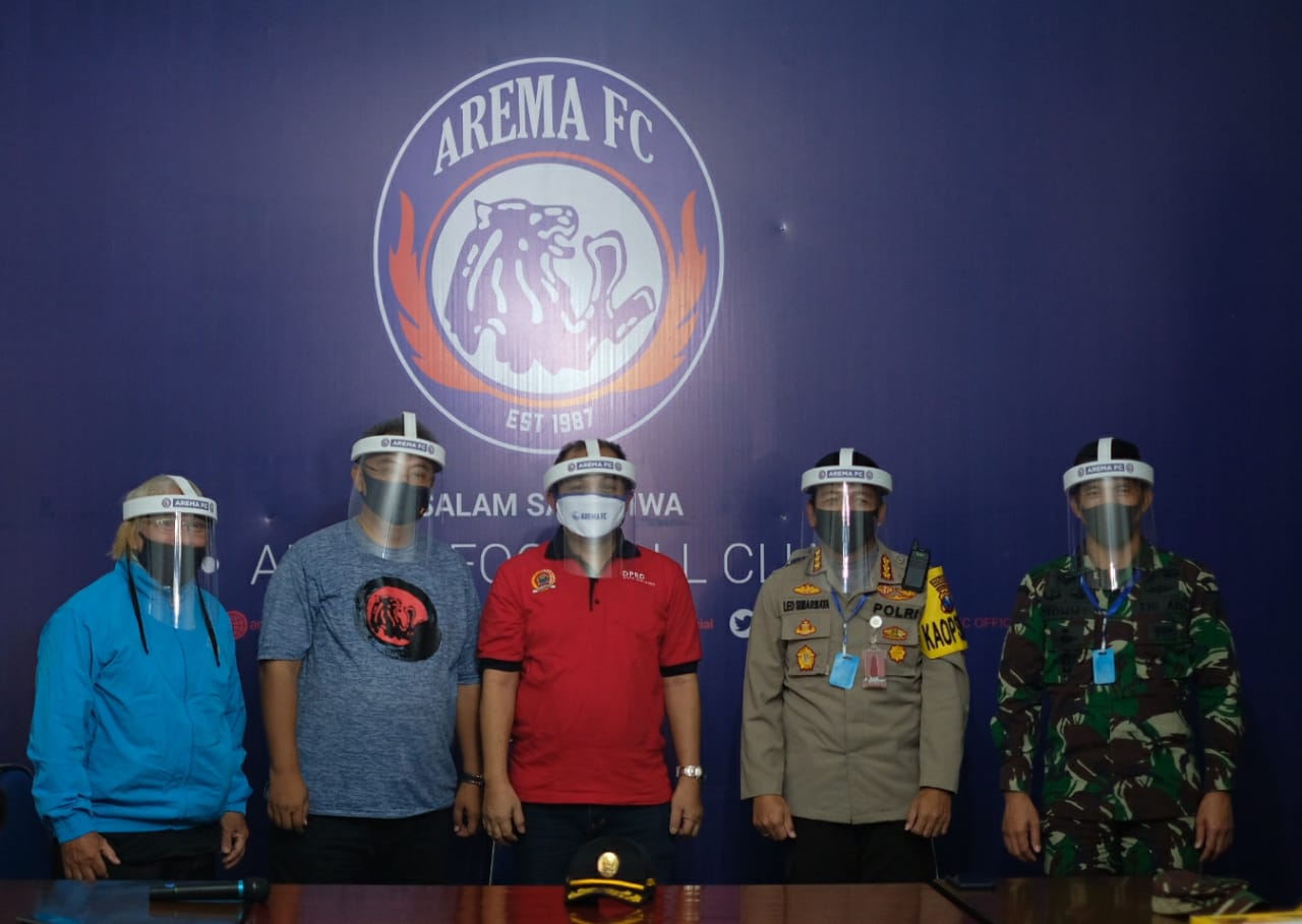 Kesigapan Arema FC Antisipasi Covid 19 Dapatkan Apresiasi dari TNI-Polri dan DPRD Kota Malang