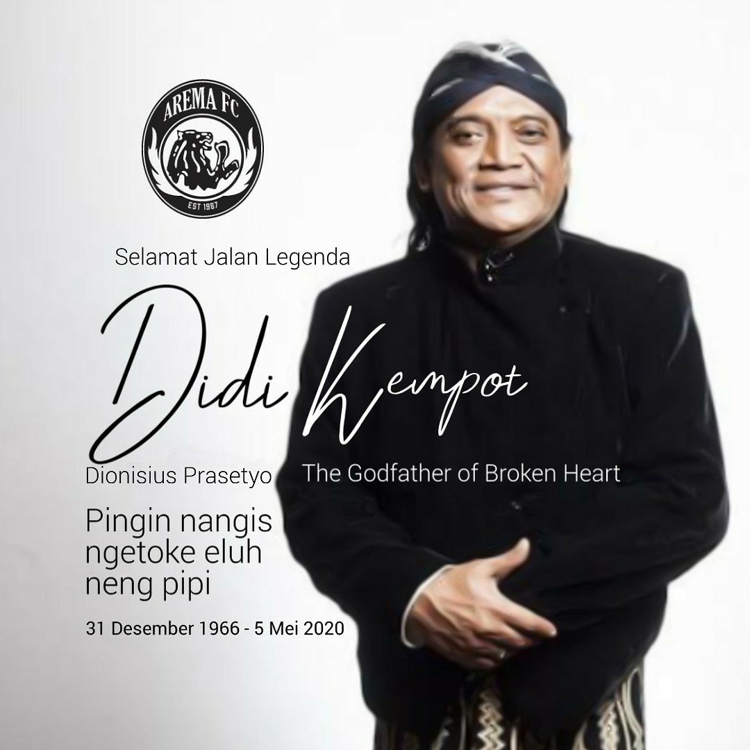 Didi Kempot Berpulang, Arema FC Ucapkan Belasungkawa