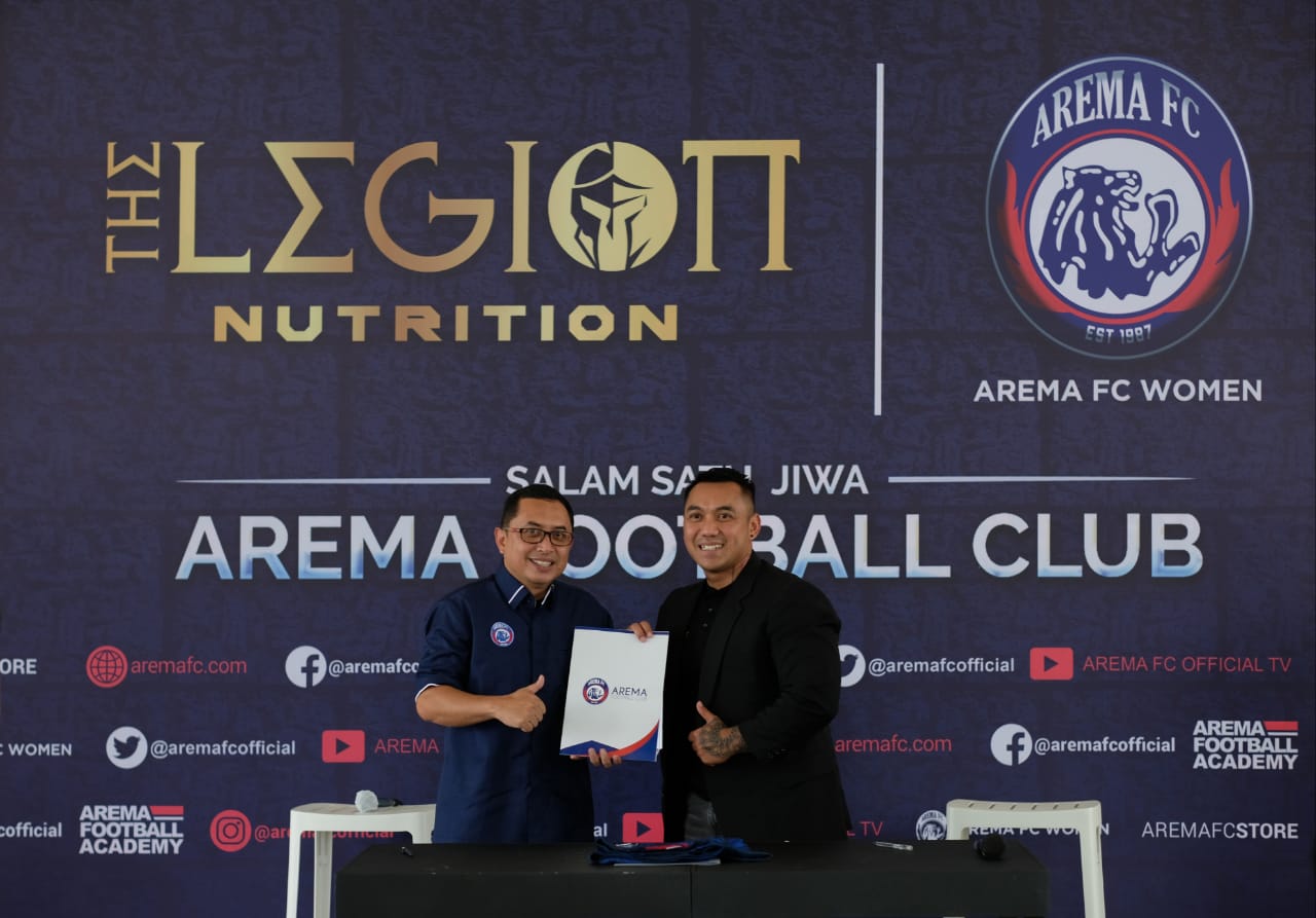 Peduli Kebugaran  Atlet Putri, The Legion Nutrition Resmi Jadi Sponsor Arema FC Putri