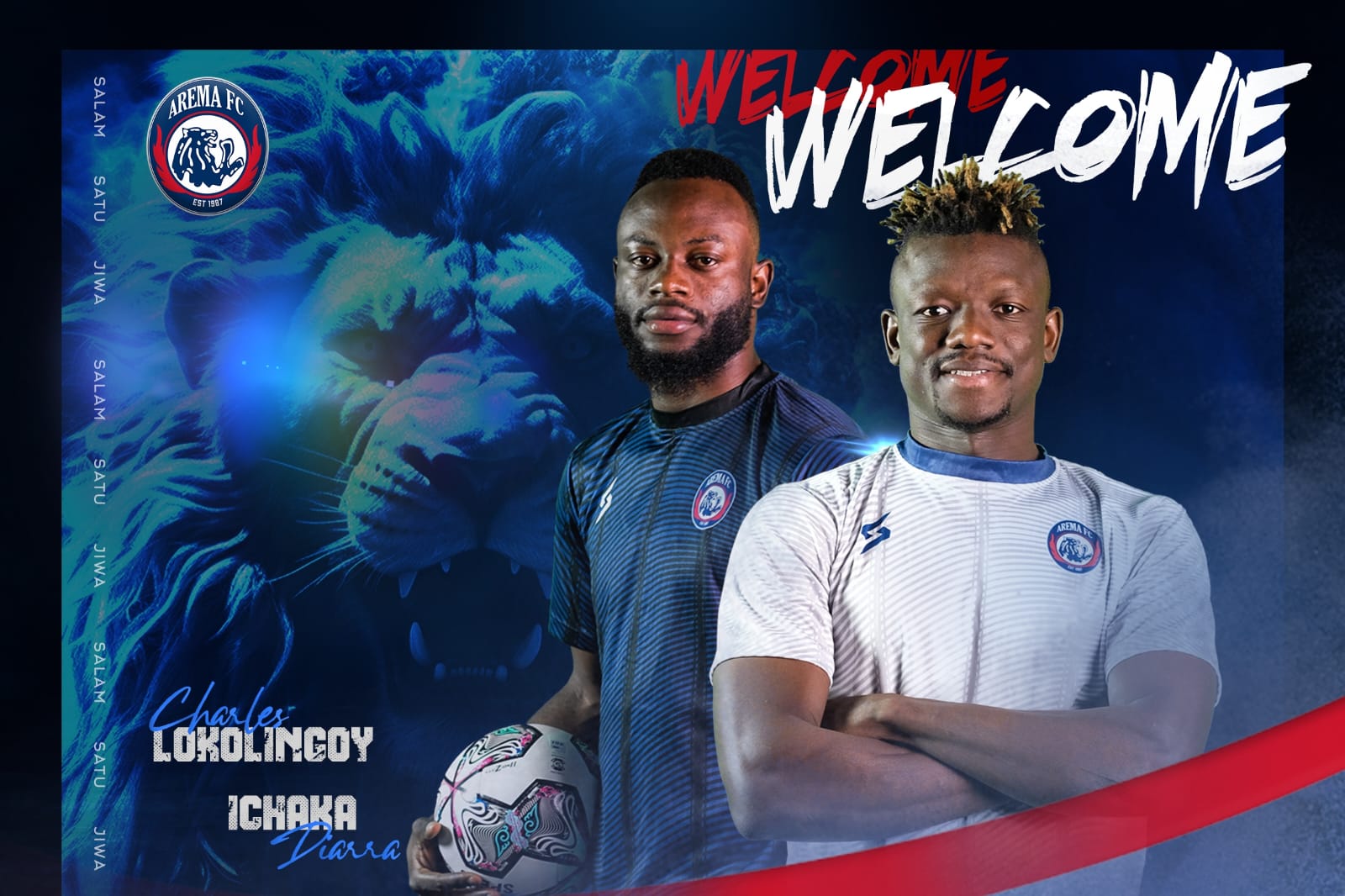 Resmi, Arema FC Datangkan Charles Lokolingoy dan Ichaka Diarra 