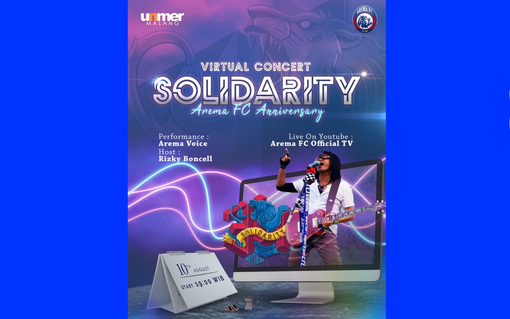 Aremania Malam Ini di Rumah Saja, Saksikan Konser Virtual Arema Voice