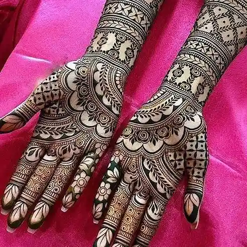 Half Hand Mehndi Design Arabic