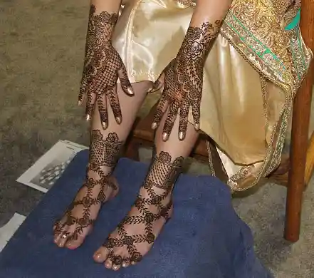 Leg mehndi designs