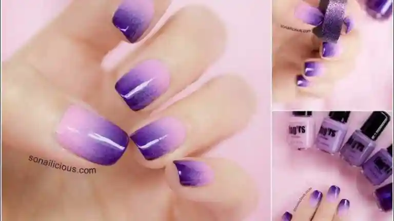 Easy Two-Toned Nail Designs