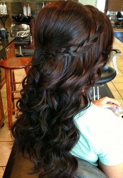 Open Hairstyle With Puff And Curls